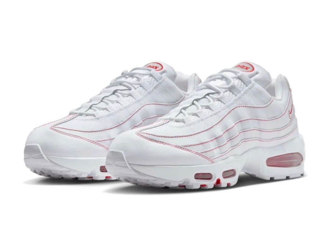 Nike air max 95 big bubble "White university red"