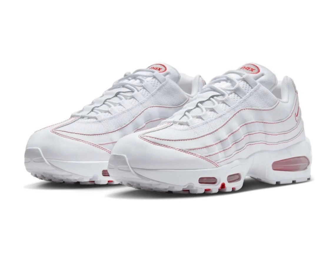 Nike air max 95 big bubble "White university red"