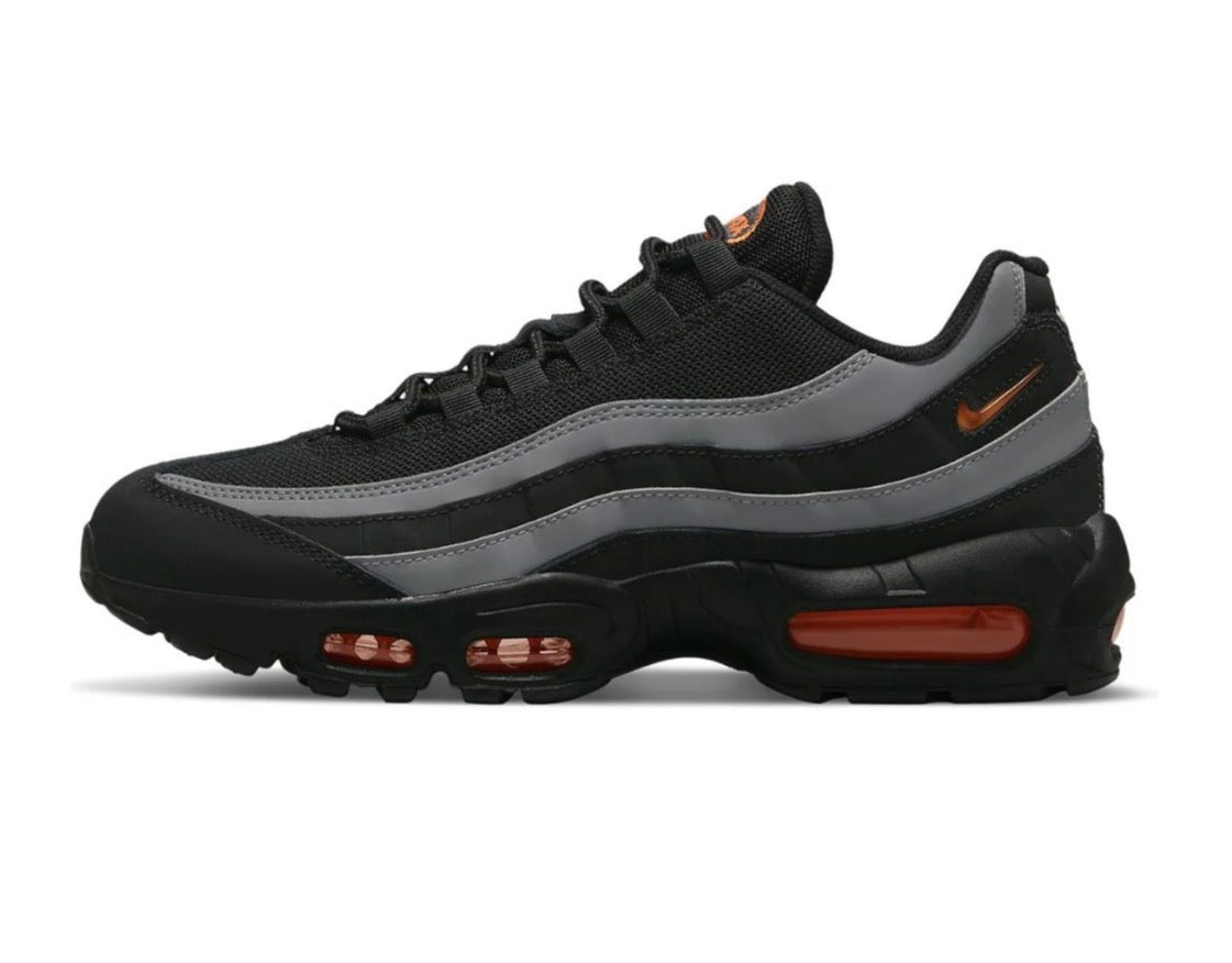 Nike x air max 95 big bubble "Black grey safety orange"