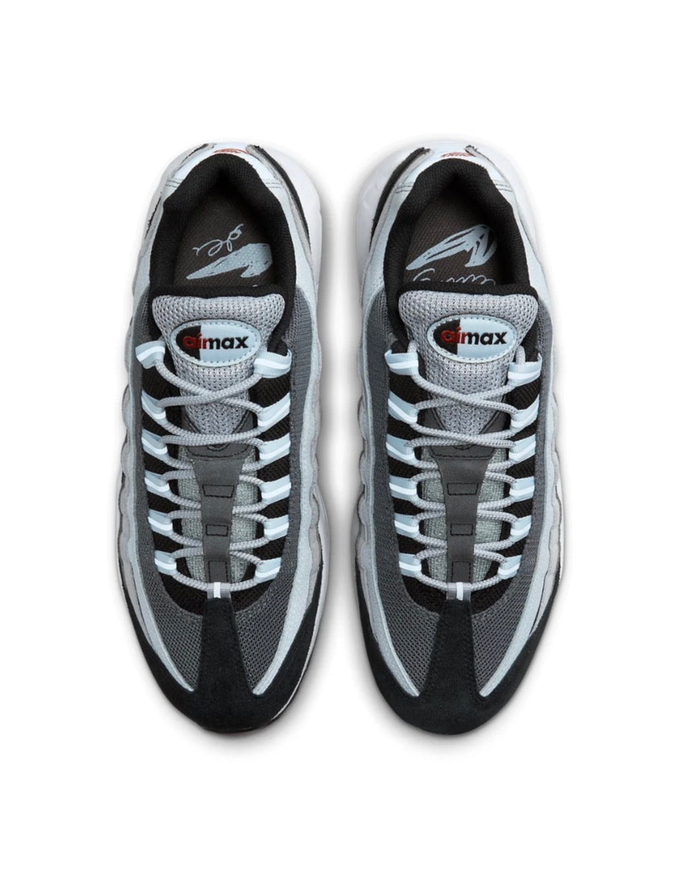 Nike air max 95 big bubble "Wolf grey black blue tint"