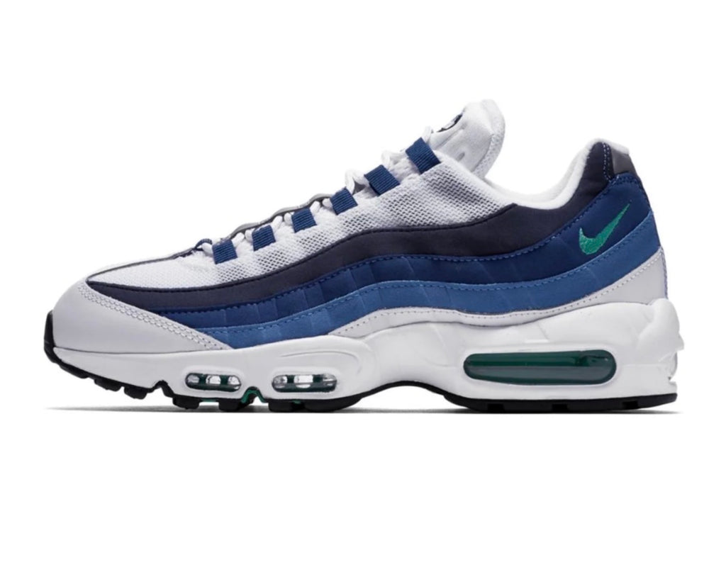 Nike air max 95 big bubble "White slate blue"