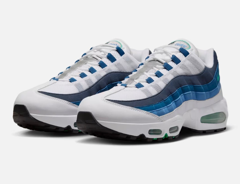 Nike air max 95 big bubble "White slate blue"