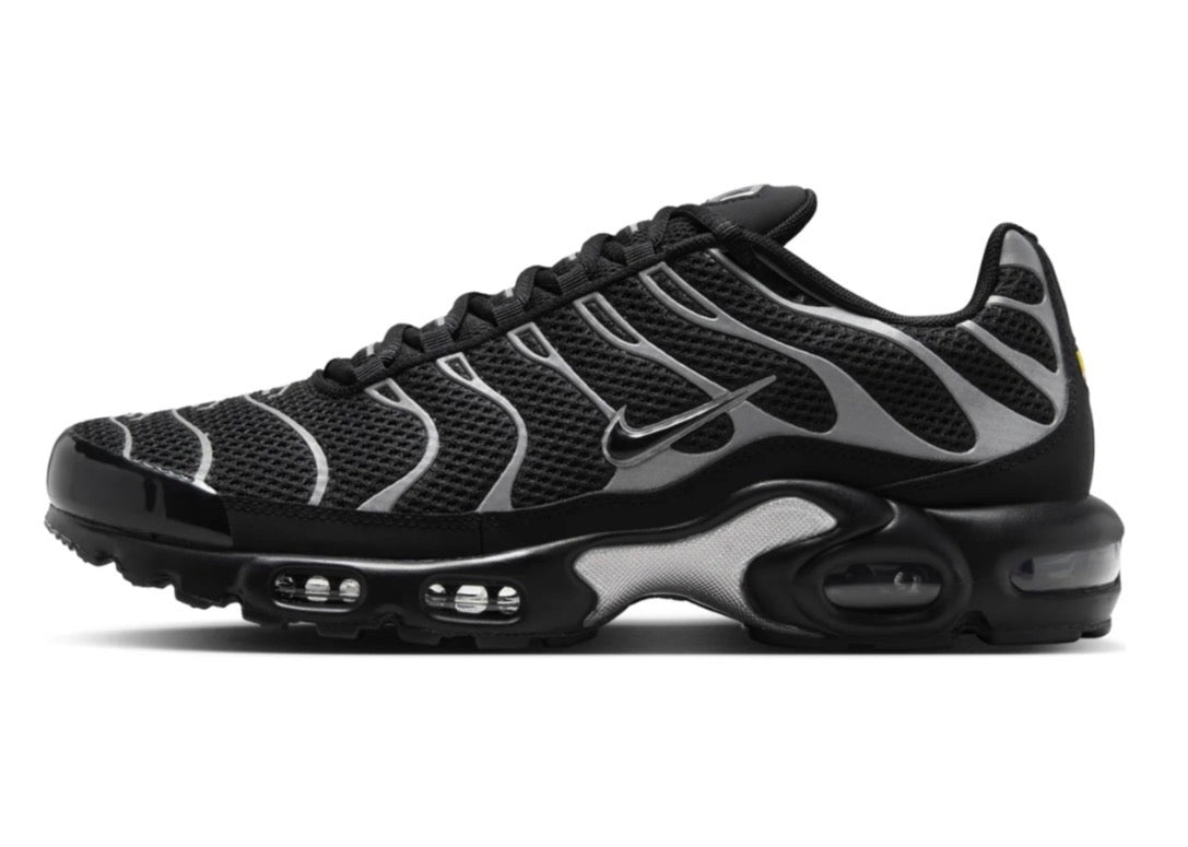 Nike air max plus "Black reflective silver"